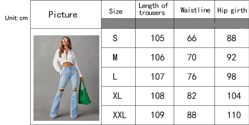 Fashion Temperament Wide-leg Jeans