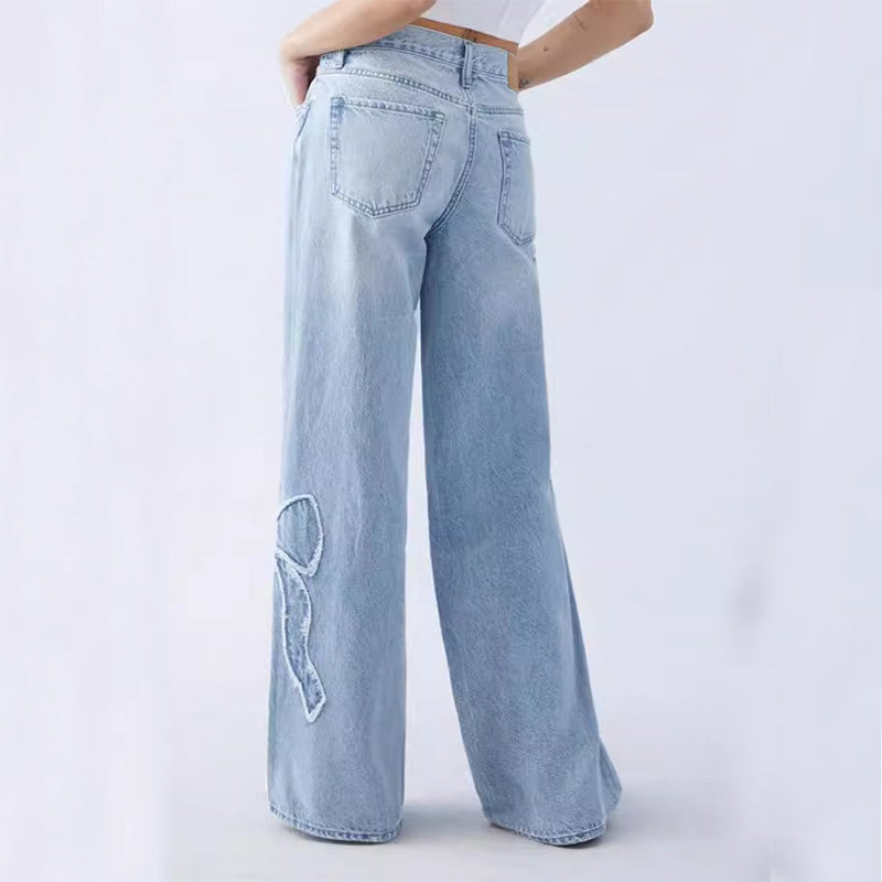 Women's Embroidered Straight Trousers