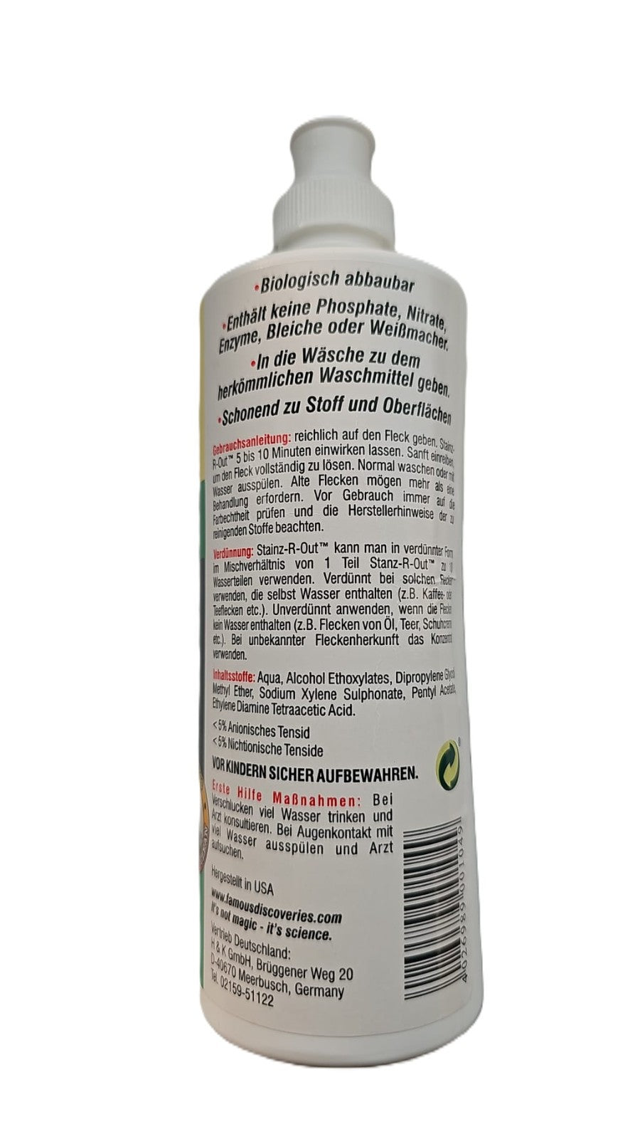 Ultra vlekverwijderingsconcentraat + poetsdoeken speciale bloedinkt teerwijnkleur