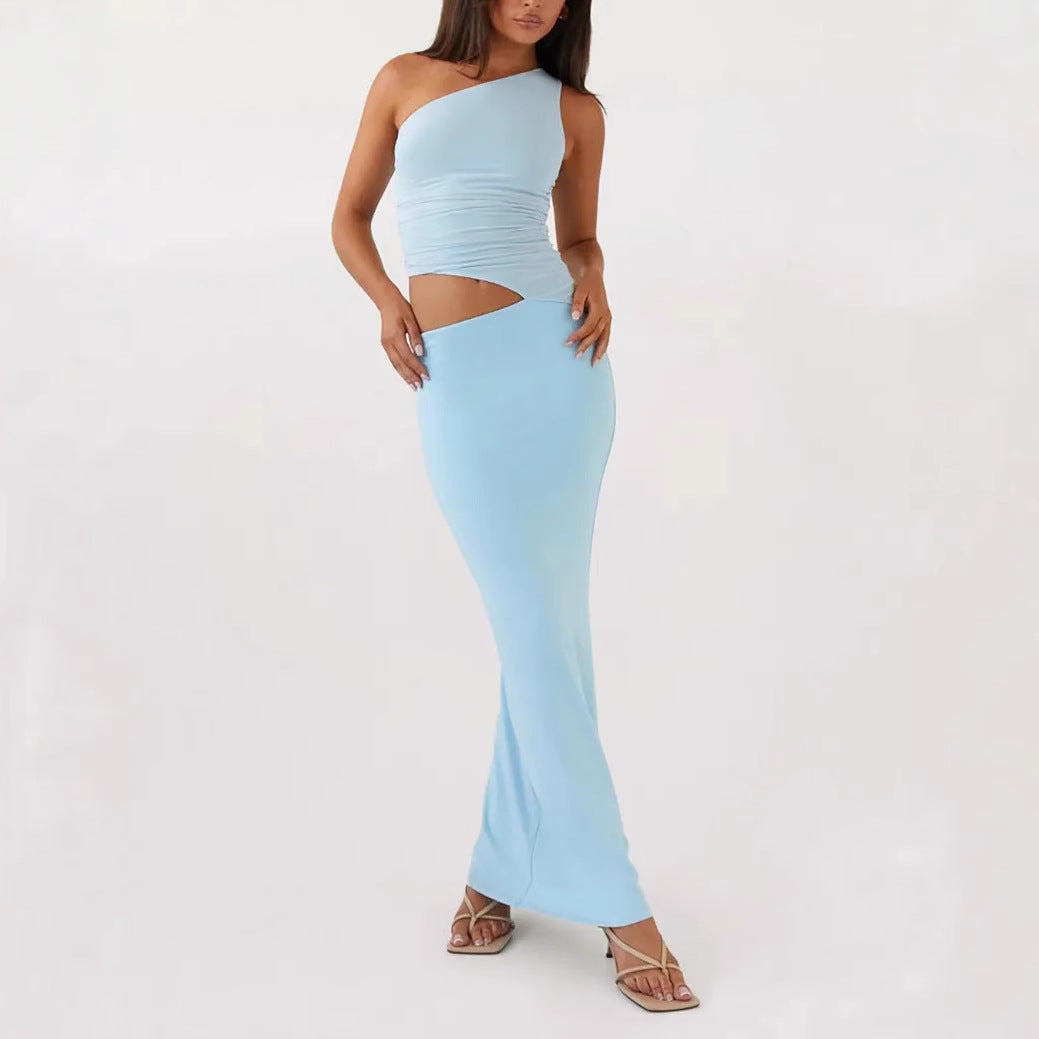 Solid Color Slim Fit Comfortable Fashion Women Dress Suit