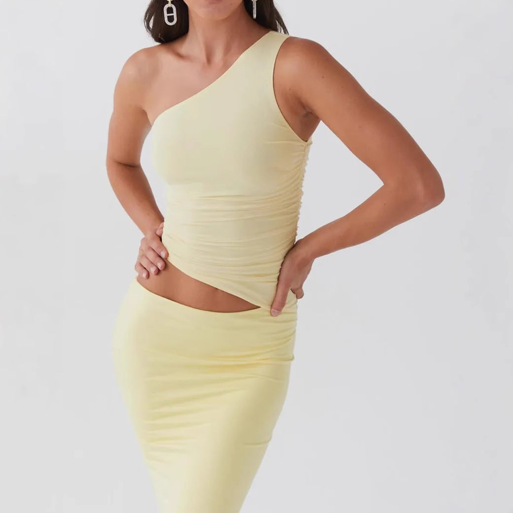 Solid Color Slim Fit Comfortable Fashion Women Dress Suit