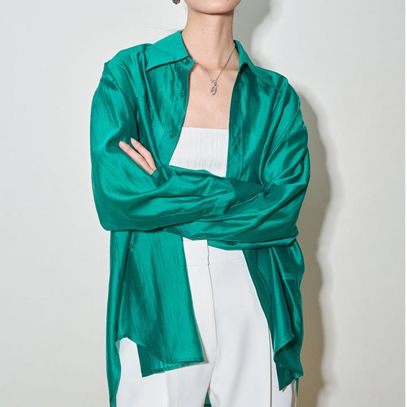 Tencel Sun Protection Cardigan Shirt For Women