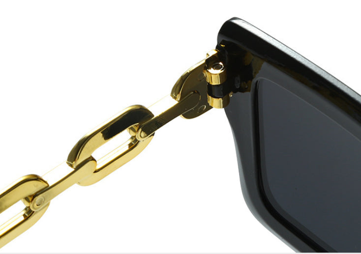 Retro Square Chain Sunglasses