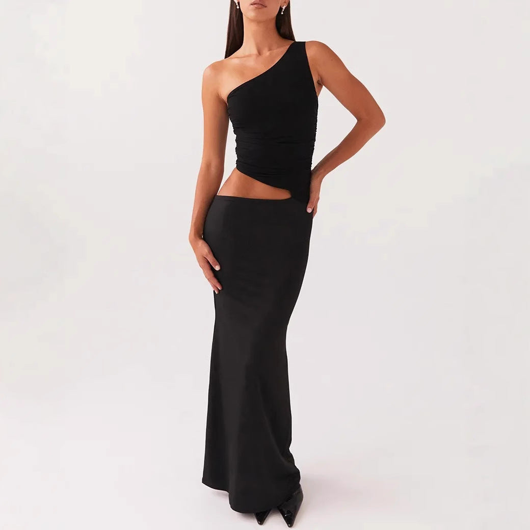 Solid Color Slim Fit Comfortable Fashion Women Dress Suit